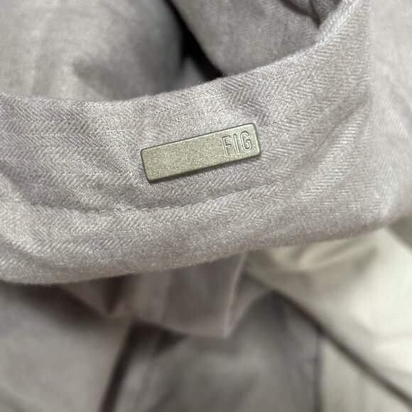 FIG Down Filled Womens Winter Long Jacket Oslo Parka Coat Beige Gray Hooded Snow - Picture 7 of 16